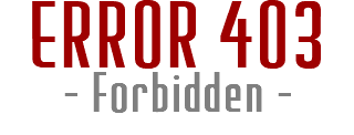 ERROR 403 - Forbidden -